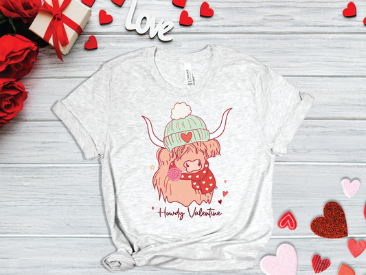 Howdy Valentine Cow  - Transfer