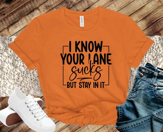 I Know Your Lane Sucks But Stay In It - Transfer