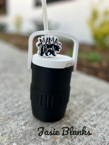 3D - 12oz Can Cooler - Black White