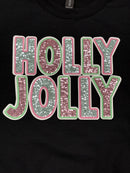 Sequin Holly Jolly Patch - Transfer