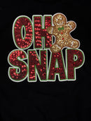 Sequin Oh Snap Gingerbread Patch - Transfer