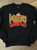 Chenille Leopard Merry Christmas Patch - Transfer