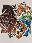 PRINTED FAUX LEATHER GRAB BAG-10 sheets