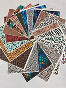 PRINTED FAUX LEATHER GRAB BAG-10 sheets