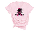 I Wear Pink For My Grandma Pink Ribbon-Transfer