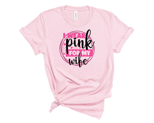 I Wear Prink For My Wife Circle-Transfer
