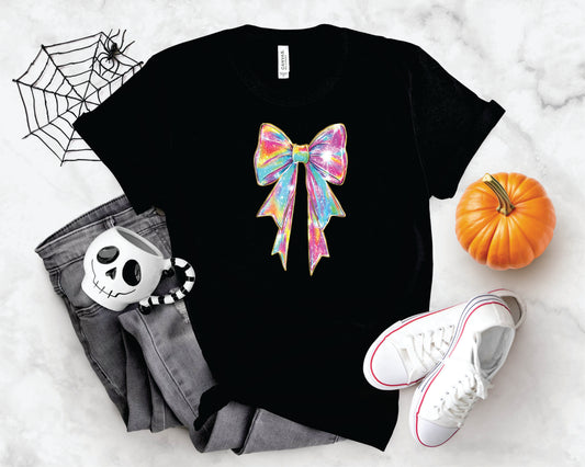 Iridescent Coquette Bow - Transfer