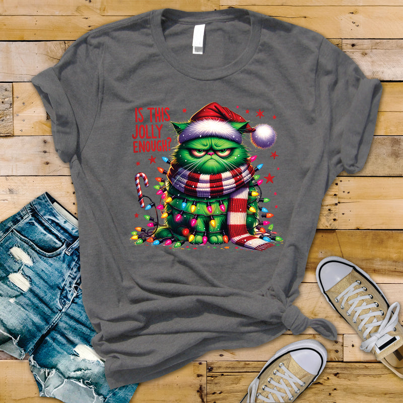 Is This Jolly Enough Cat Christmas - Transfer