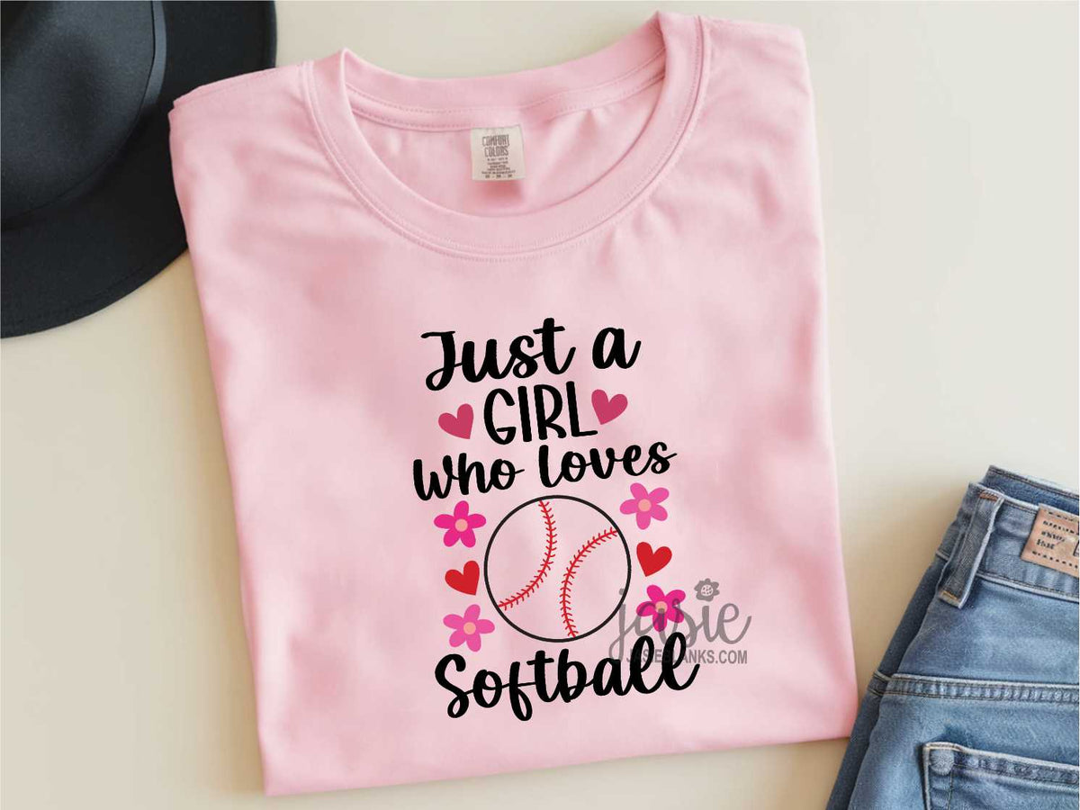 Just a Girl Who Loves Softball - Transfer