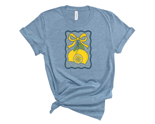 Lemon Coquette Bow - Transfer