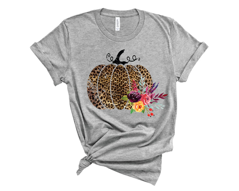 Leopard Pumpkin Floral - Transfer