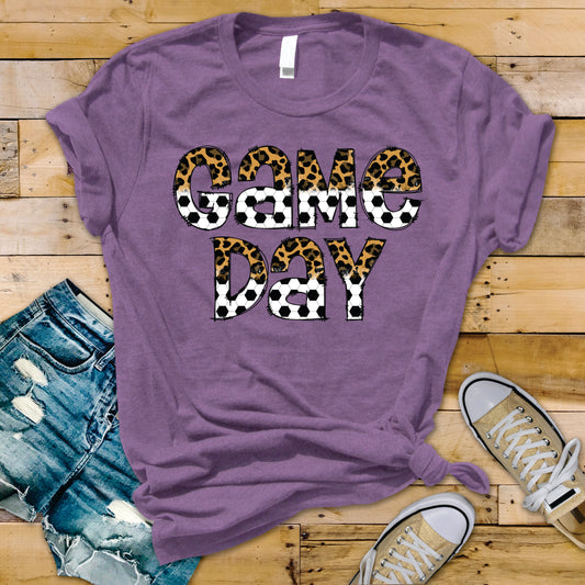 Leopard Soccer Game Day Doodle - Transfer