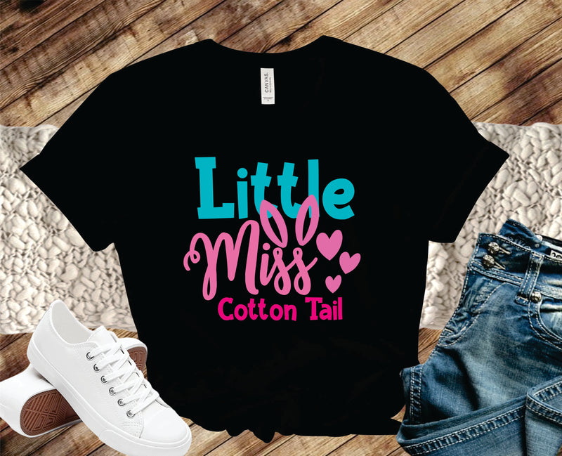 Little Miss Cotton Tail Pink - Transfer
