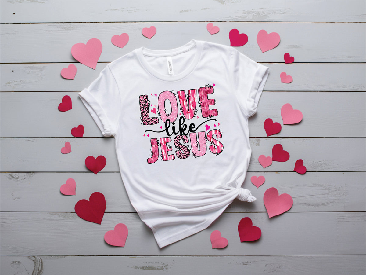 Love Like Jesus Leopard Doodle - Transfer