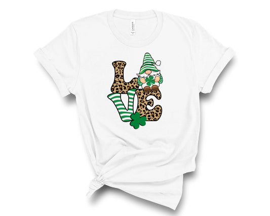 Lucky Love Gnome St Patrick's Day Gnomes - Transfer