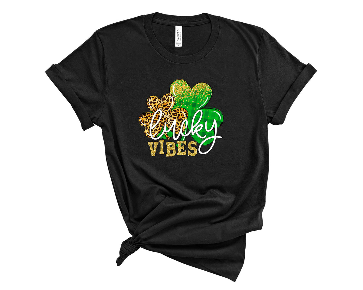 Lucky Vibes Plaid Clover - Transfer