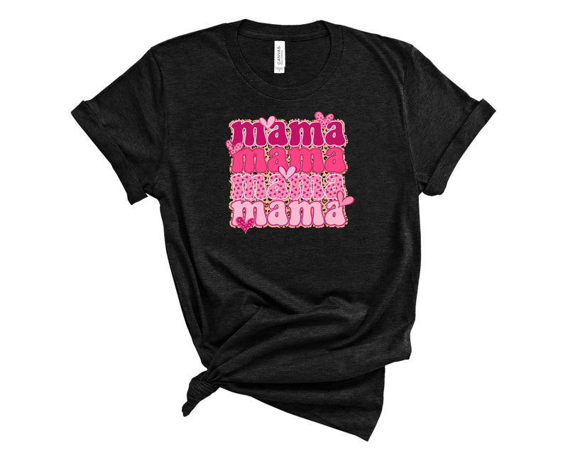 MAMA Stacked Pink Leopard  - Transfer