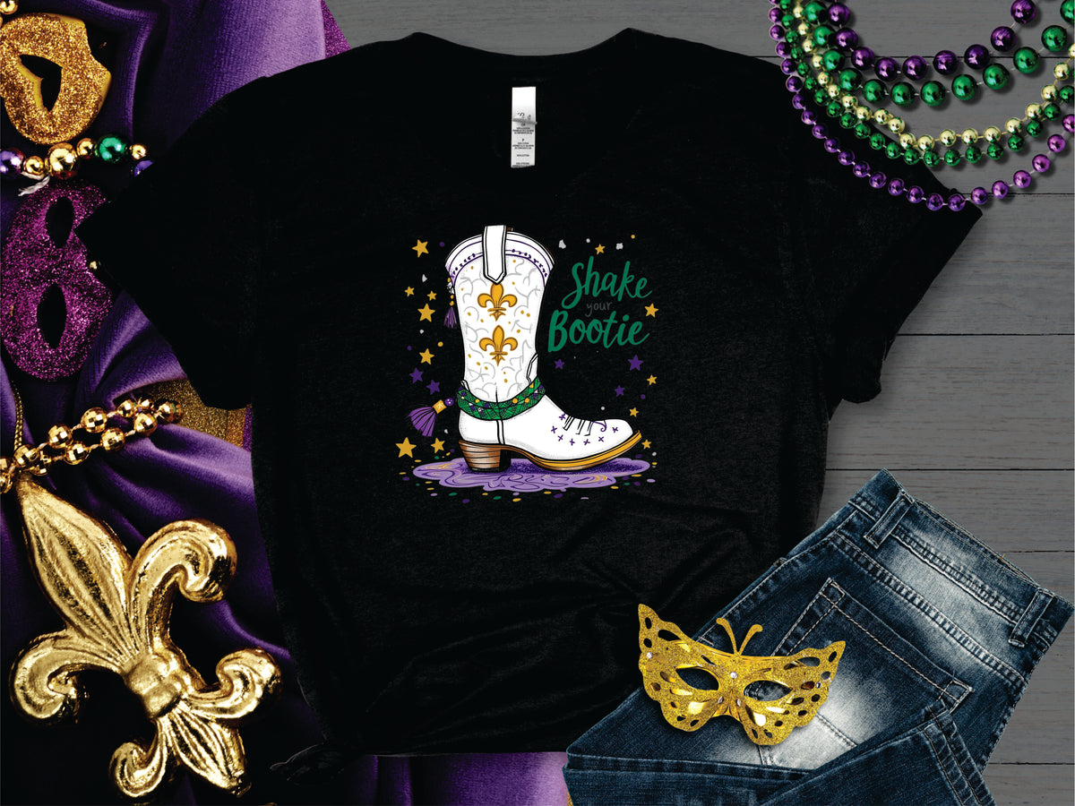 Mardi Gras Shake Your Bootie - Transfer
