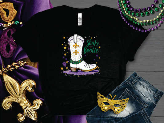 Mardi Gras Shake Your Bootie - Transfer