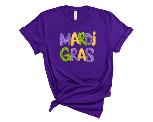 Mardi Gras Doodle - Transfer