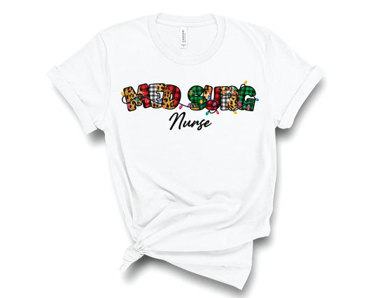 Med Surge Nurse Leopard Plaid - Transfer