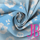 Neon Leopard Fabric-Blue