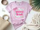 Notebook Paper Pink Bow Grade - Transfer