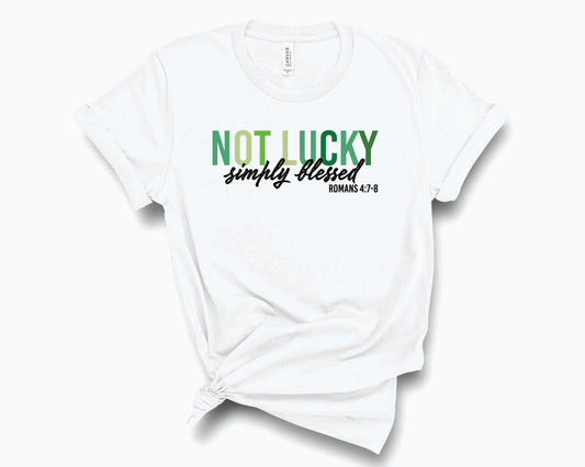 Not Lucky Simply Blessed - Transfer