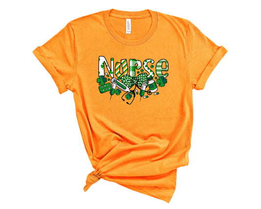 Nurse St Patrick's Day Coquette - Transfer