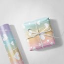 Pastel Background Hearts Wrapping Paper