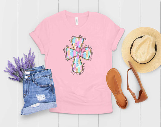 Pastel Coquette Cross - Transfer