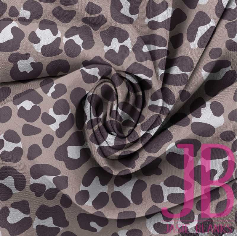 Pastel Leopard (Maroon) Fabric