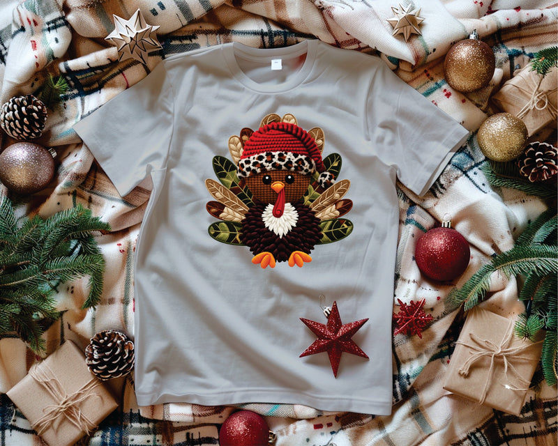 Patchwork Yarn Boy Turkey - Transfer