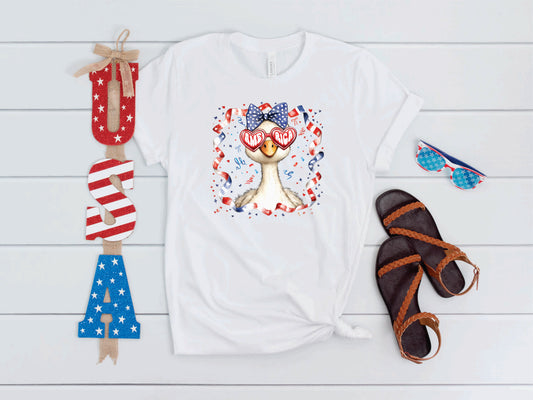 Patriotic Girl Goose - Transfer