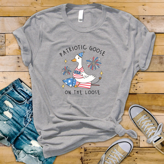 Patriotic Goose On The Loose - Transfer