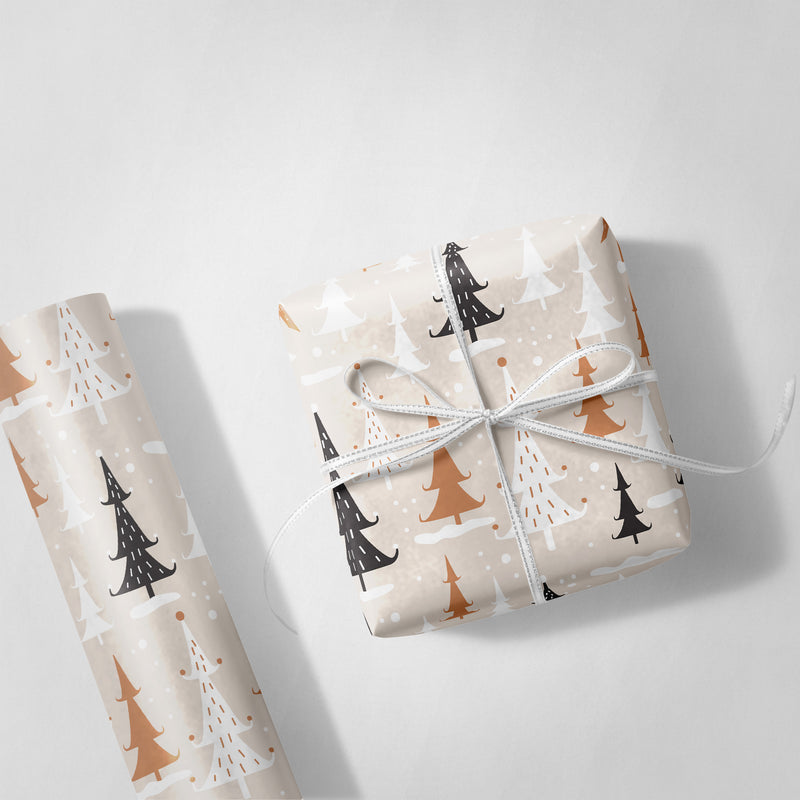 White Pine Trees Wrapping Paper