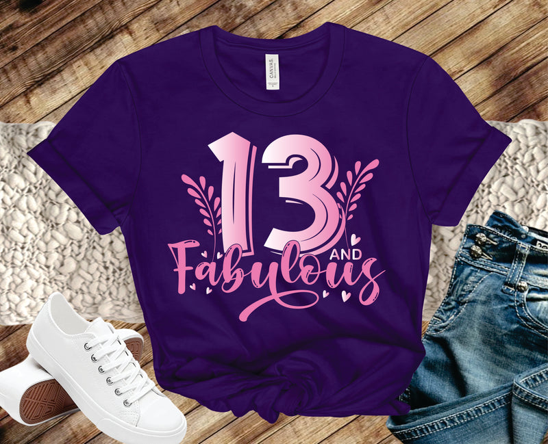 Pink 13 & Fabulous - Transfer