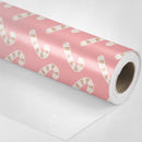 Pink Candy Canes Wrapping Paper