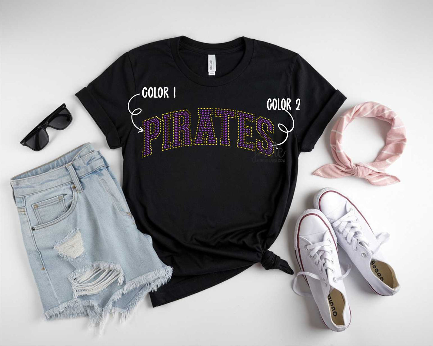 Mascot Arched - Pirates- SPANGLE
