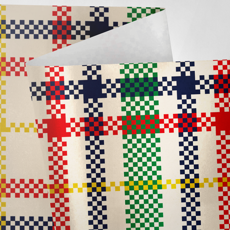 Colorful Plaid Christmas Wrapping Paper