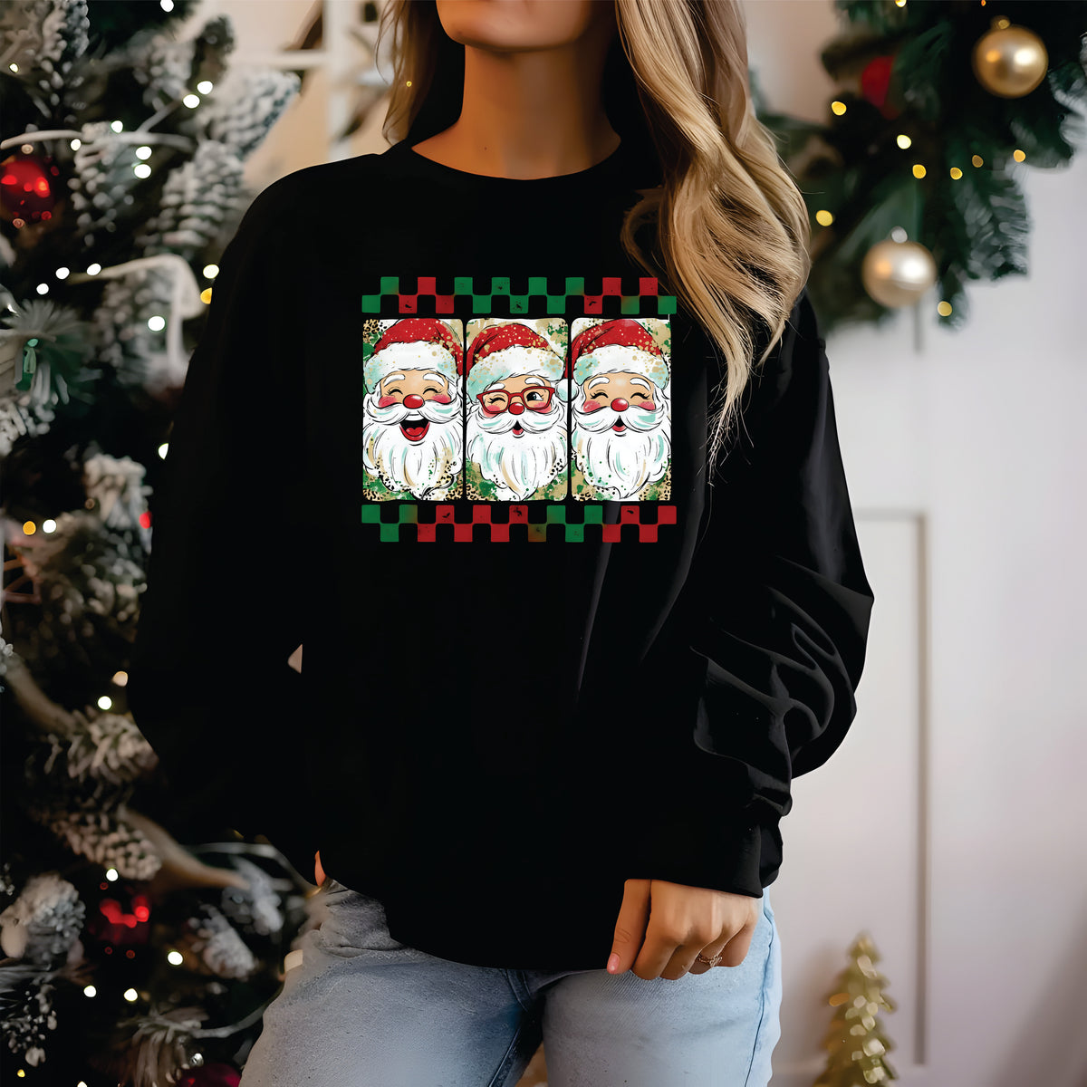 Preppy Santa Brushstroke - Transfer