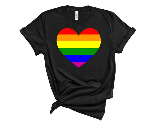Rainbow Heart- Transfer