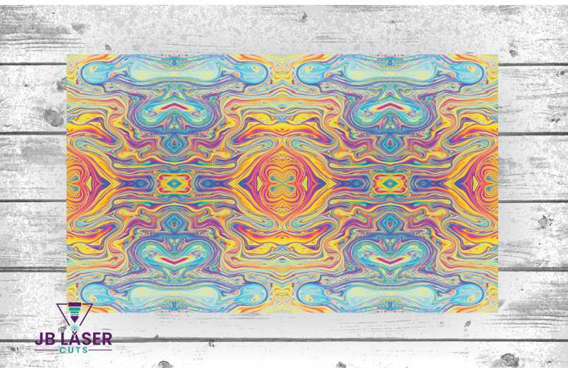 Rainbow Swirl - Patterned Material