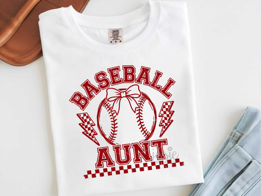 Red Baseball Aunt- Transfer