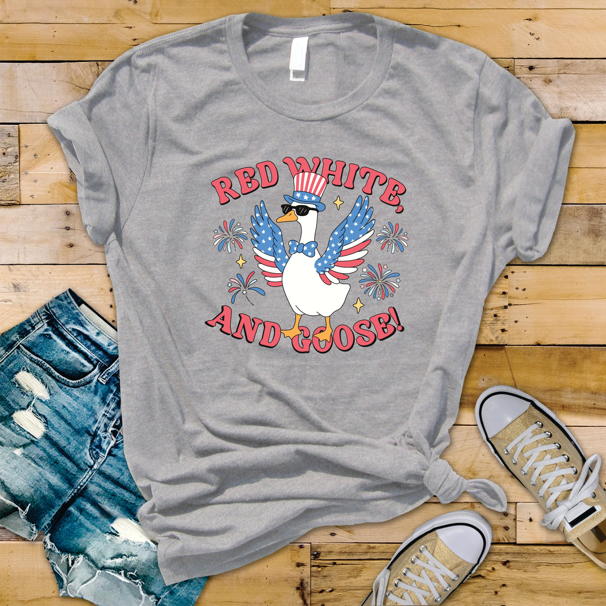 Red White And Goose - Transfer