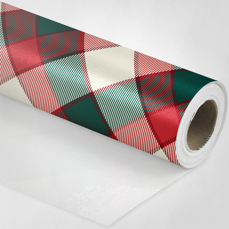 Red and Green Argyle Wrapping Paper
