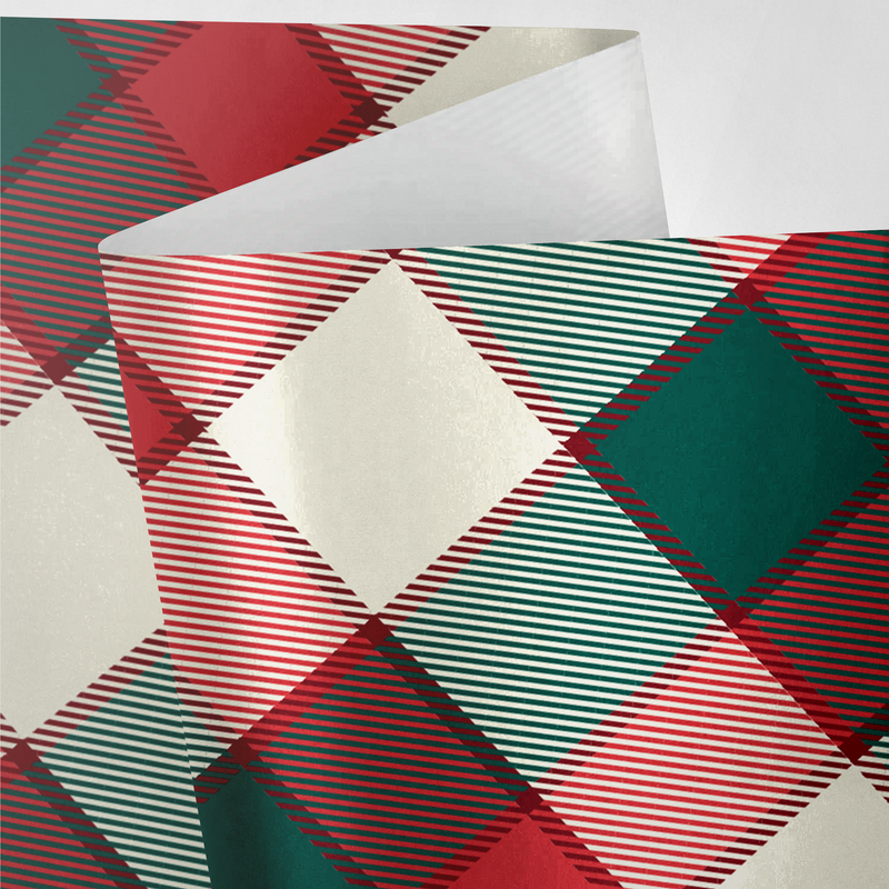 Red and Green Argyle Wrapping Paper