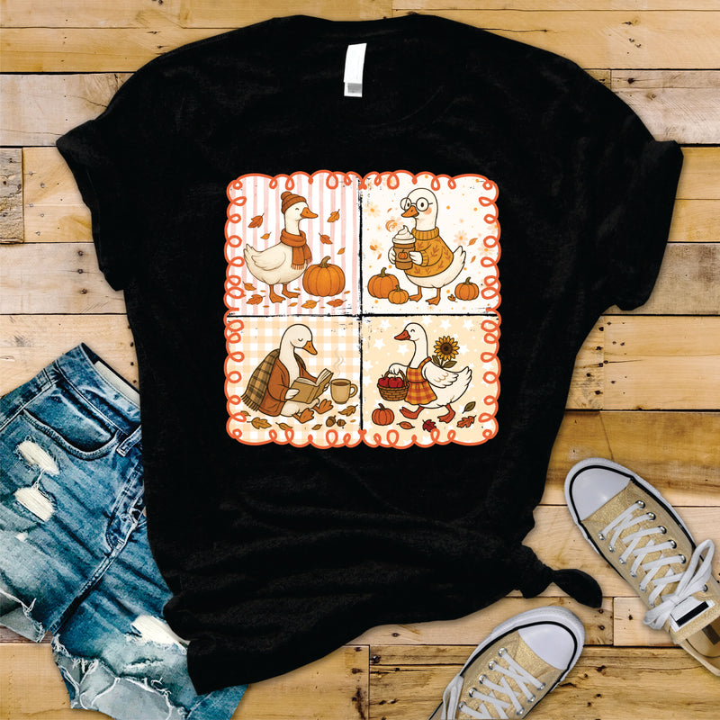 Retro Fall Goose- Transfer