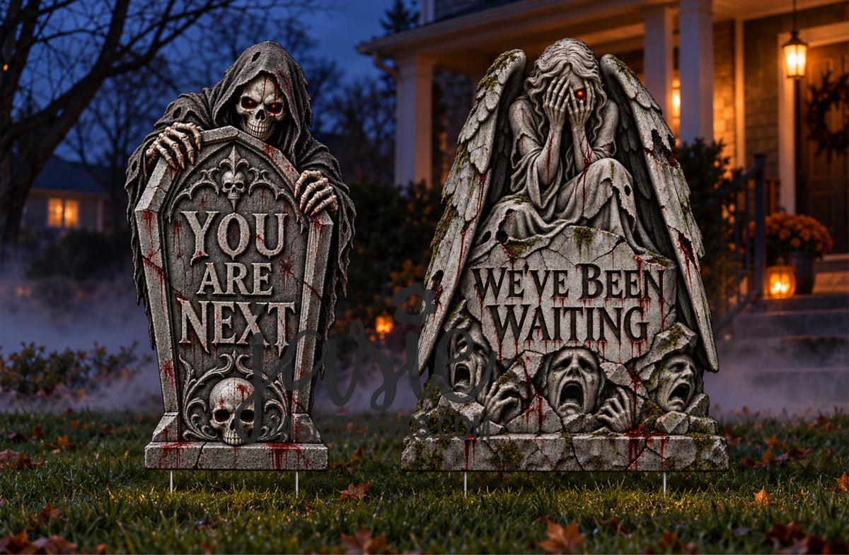 Scary Halloween Tombstones 2