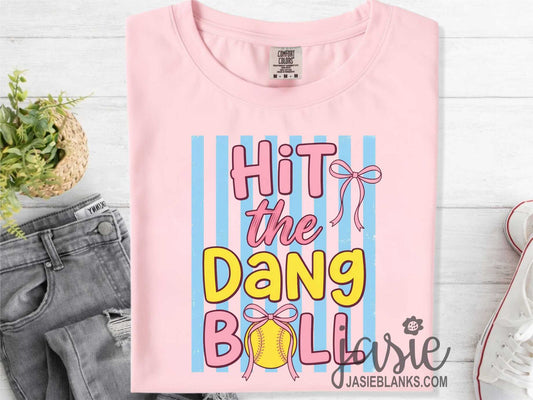 Softball Hit the Dang Ball- Transfer